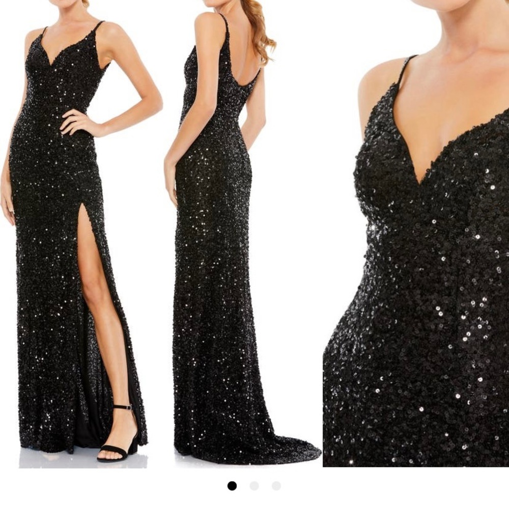 Mac Duggal Sequin Column Gown
